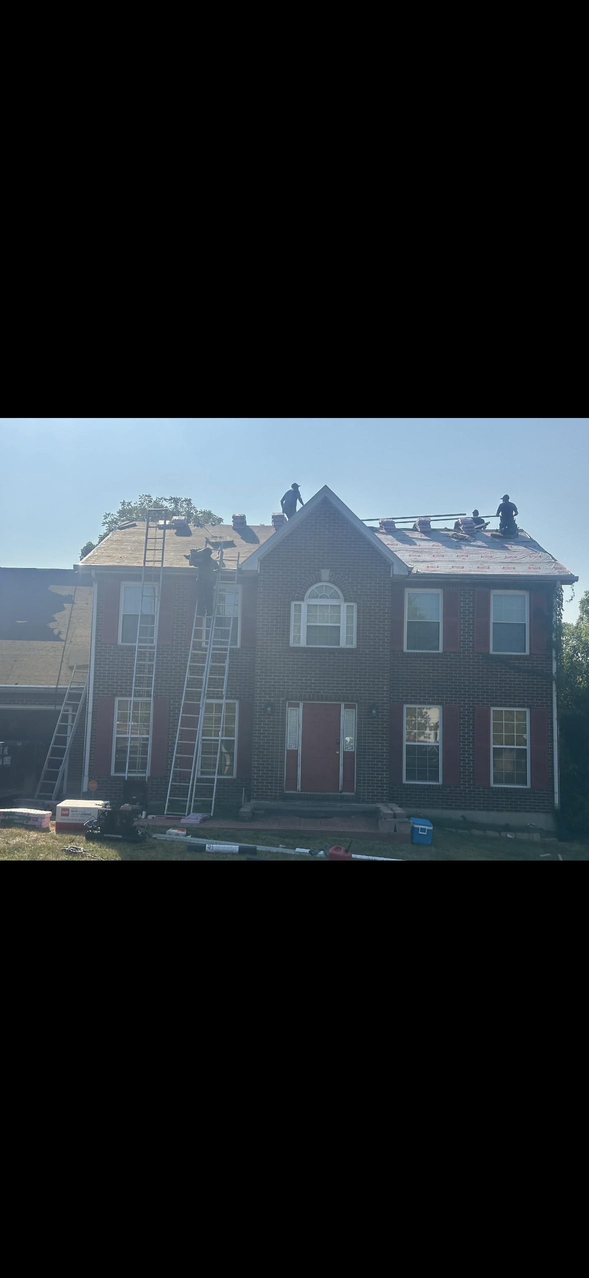 Two Story Brick Home Reroof in Elizabethtown, KY by RenovateX LLC