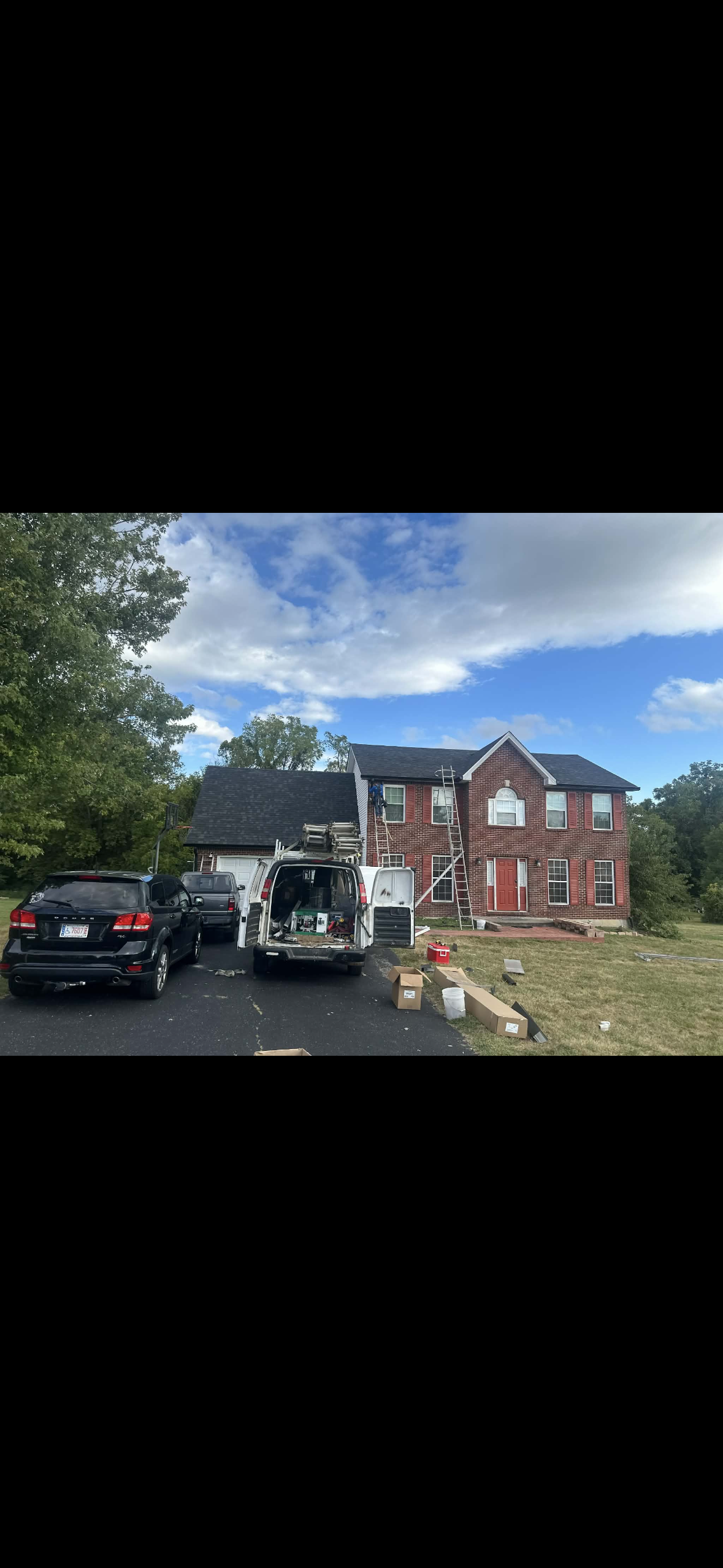 Two Story Brick Home Reroof in Elizabethtown, KY by RenovateX LLC
