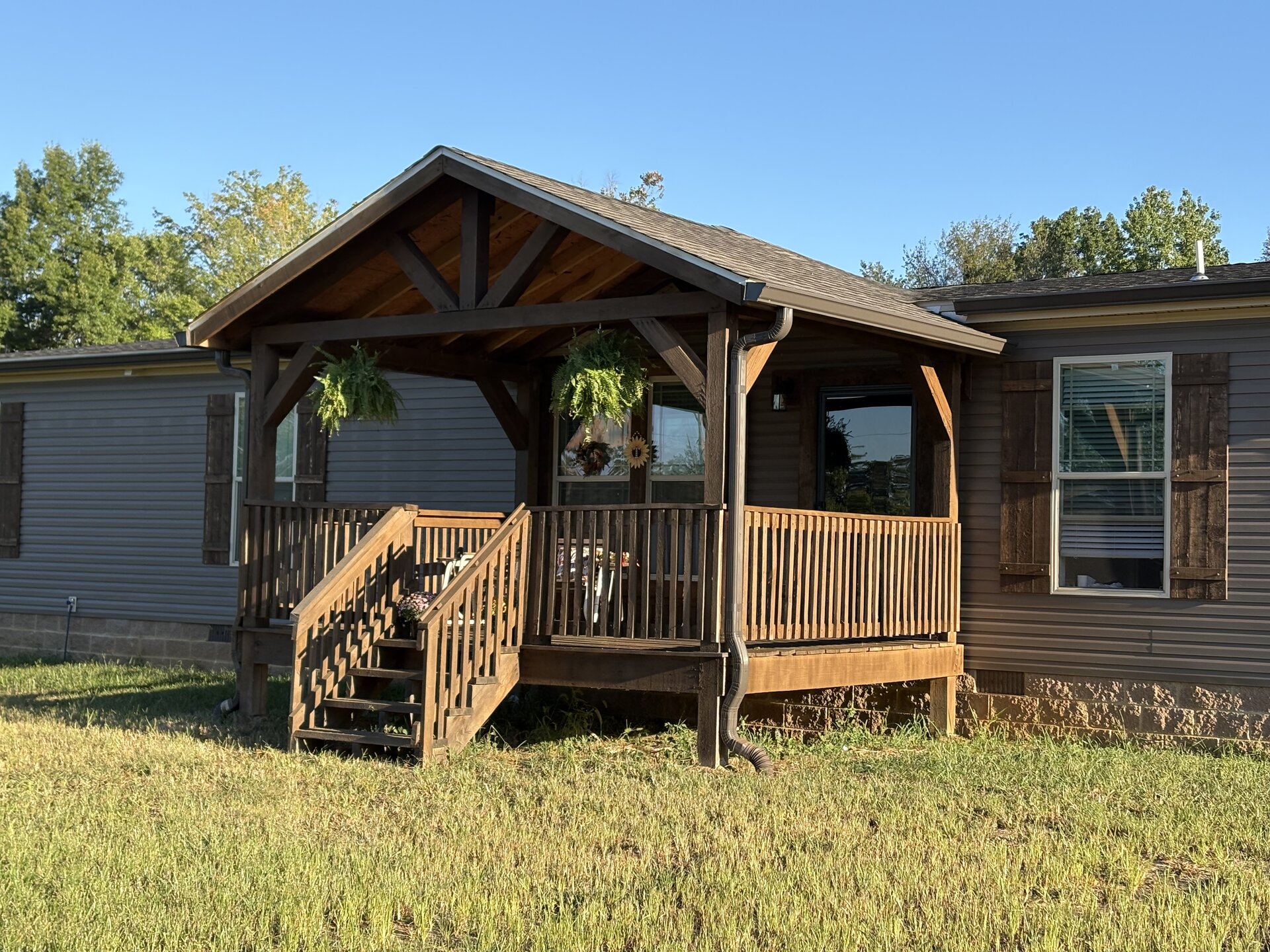 Covered Porch Roof Addition in Hodgenville, KY by RenovateX LLC